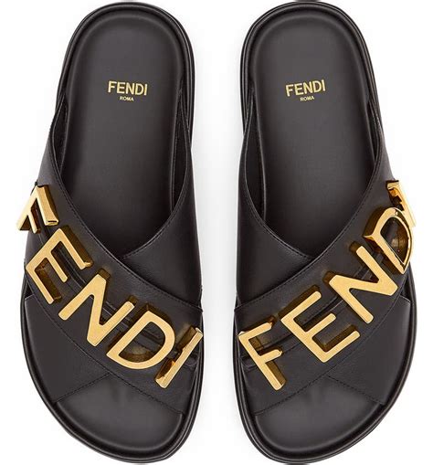 fendi rubber slides|fendi slides nordstrom.